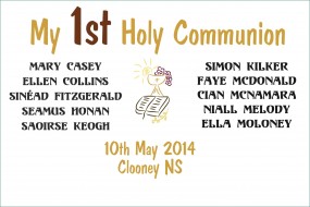 1st Holy Communion Clooney NS 2014