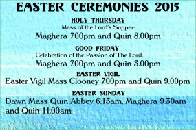 Easter ceremonies 2015