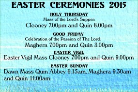 Easter ceremonies 2015