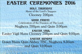 Easter ceremonies 2016